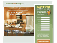 Tablet Screenshot of guaranteedhomewarranty.com